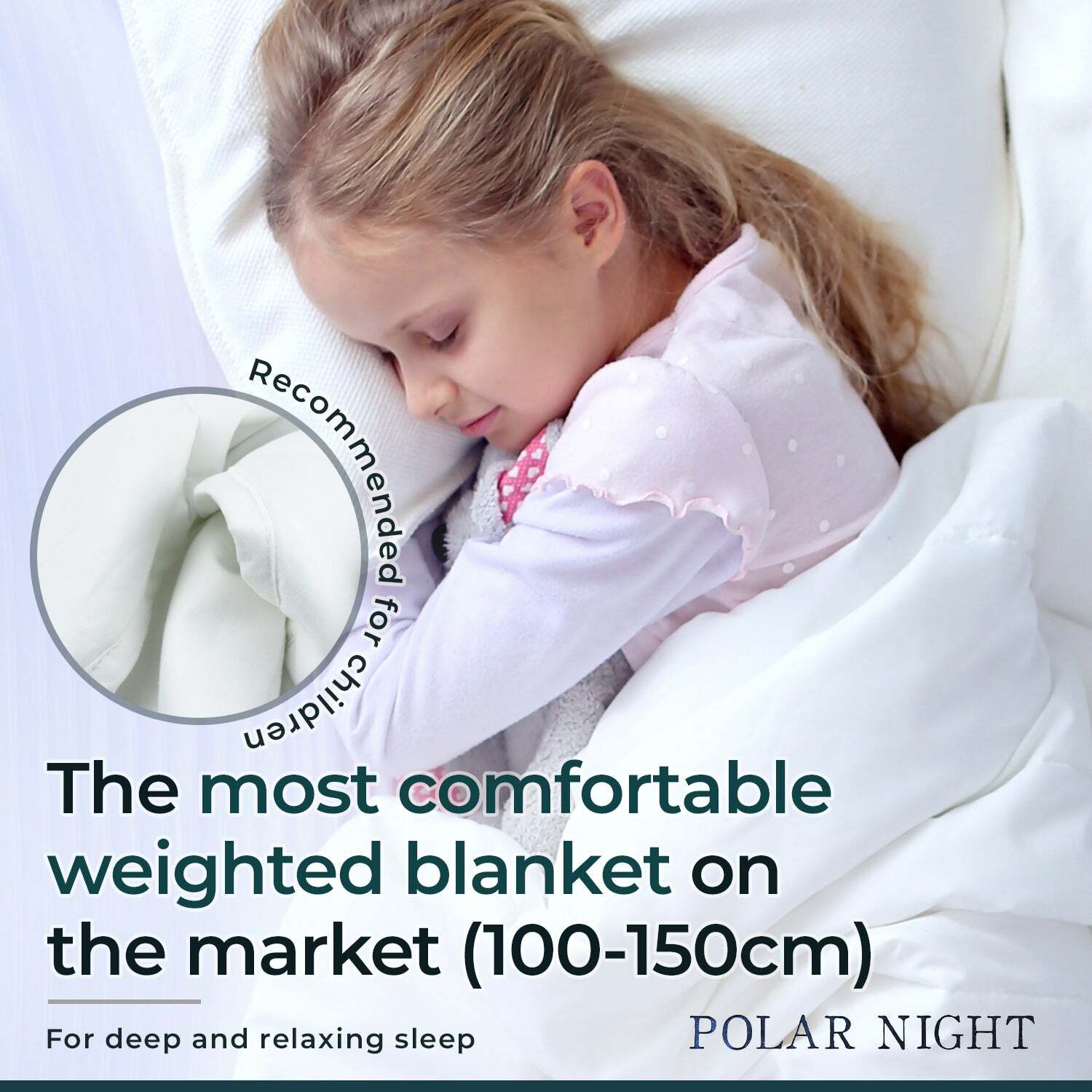 Polar Night Couverture lestée pour enfants, en coton 100x150cm (3-5kg) -  59,90 EUR - Nordic ProStore