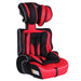 Kikid Autostoel Basic 76-105cm R129, zwart rood