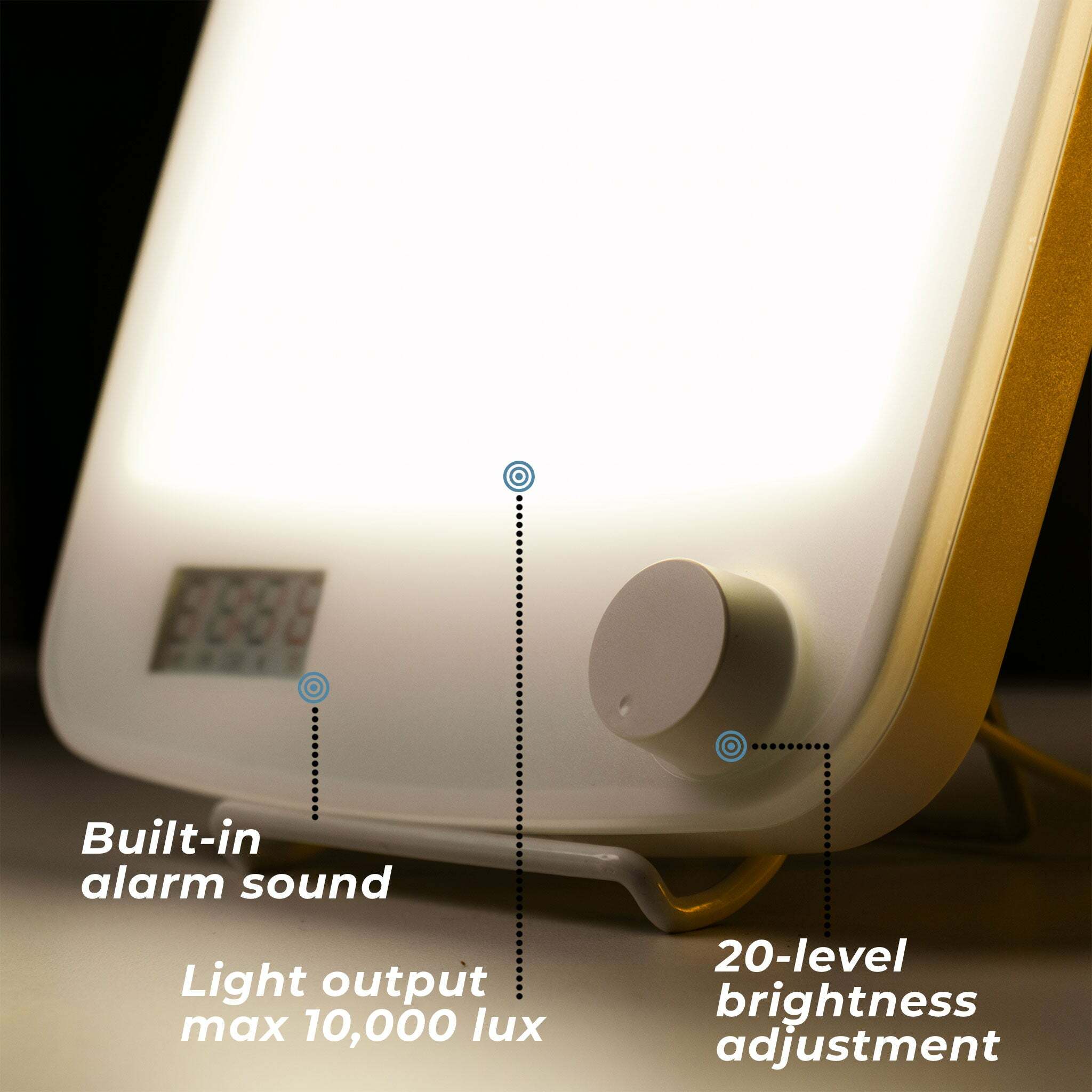 Lampe de luminothérapie 10000 Lux avec fonction de minuterie d