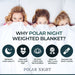 Polar Night Manta pesada de algodón 150x200cm (5-13kg)
