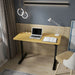 Lykke Elektrisch zit-sta bureau M100, eikenkleurig/zwart, 120 x 60 cm