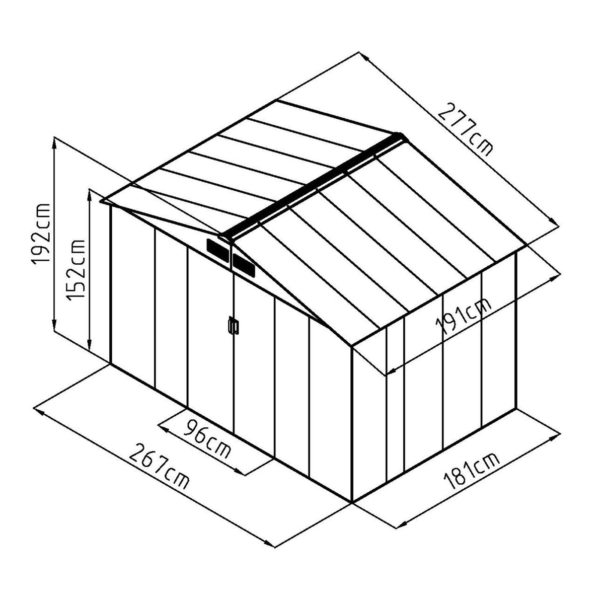 
              Fornorth Casetta da Giardino, 5.29m2, Verde